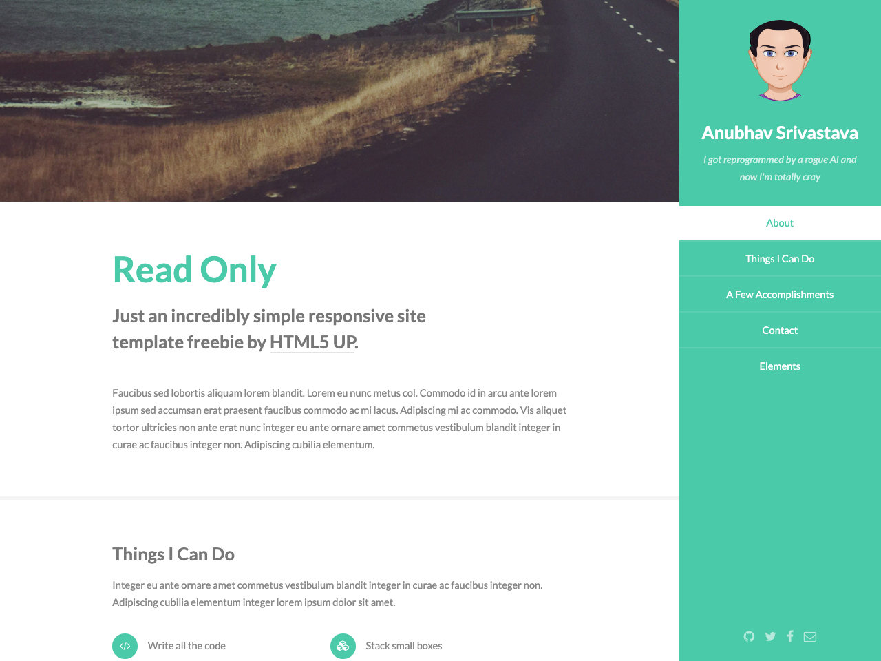 Gatsby Starter Readonly screenshot