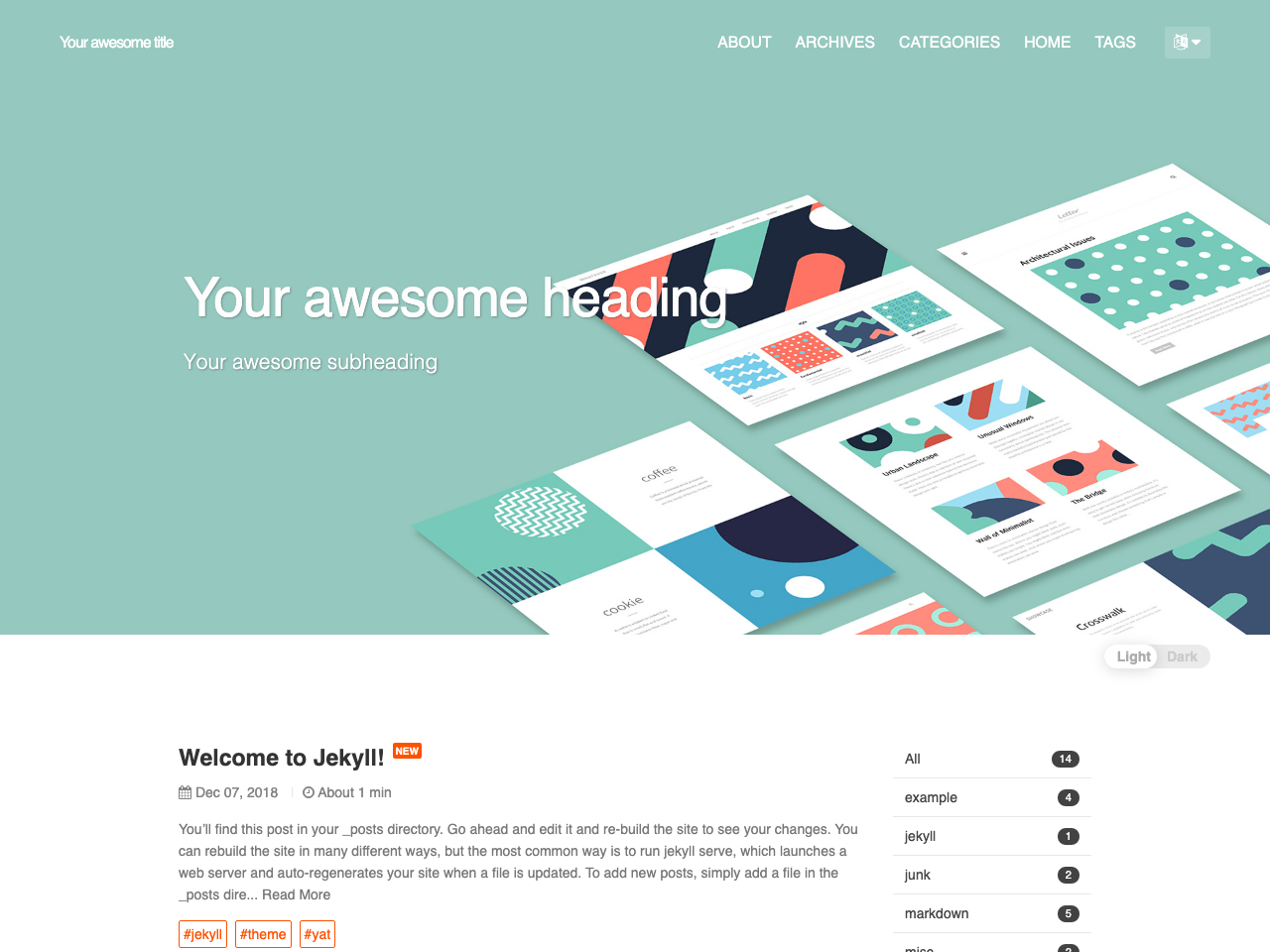 Yet Another Theme (YAT) screenshot