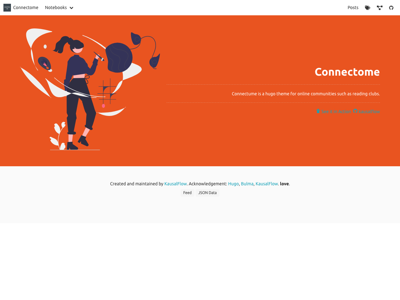 Hugo Connectome Theme screenshot