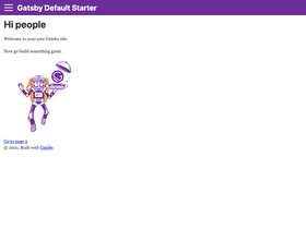 Gatsby Starter Redux screenshot
