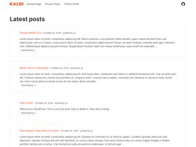 Gatsby Starter Wordpress screenshot
