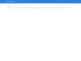 Gatsby Starter Bootstrap Netlify screenshot