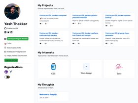 Gatsby Github Personal Website screenshot