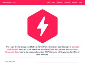 Gohugo Amp screenshot